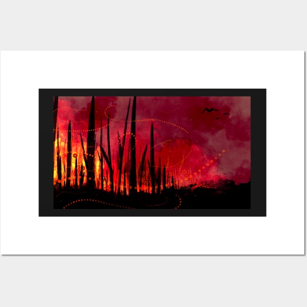 World on fire Wall Art by Jkgaughan